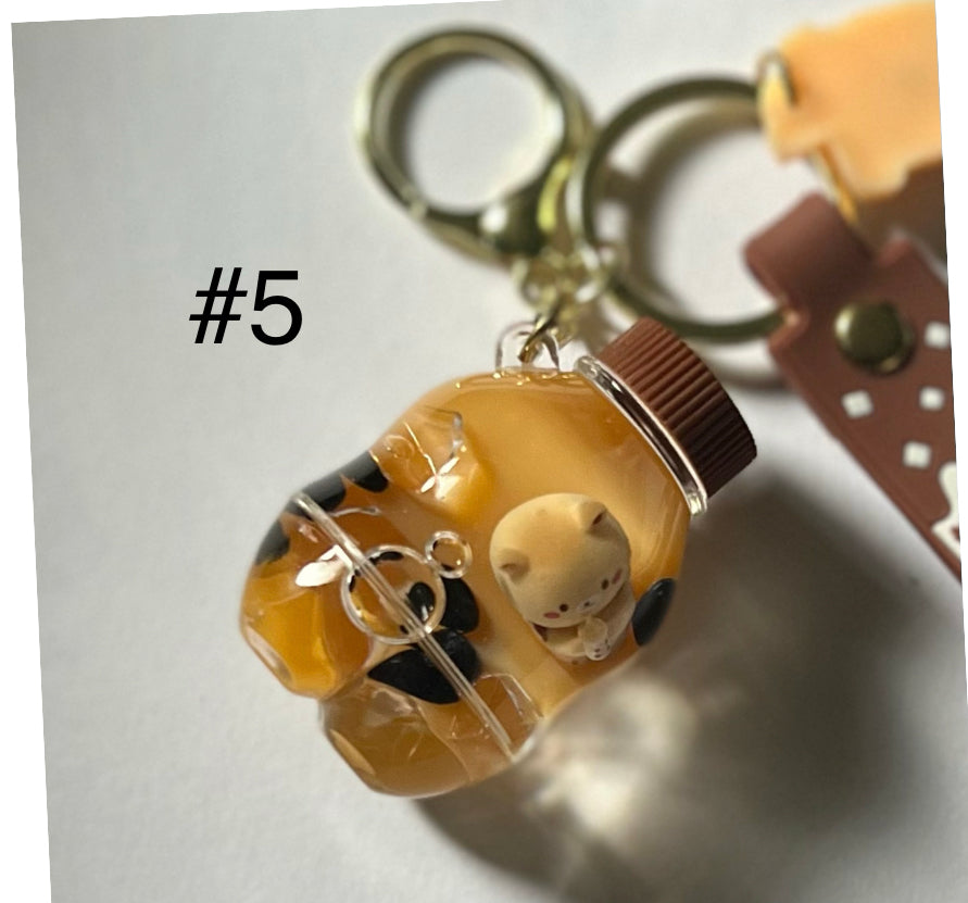 Boba key chain